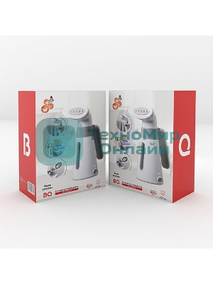 Отпариватель BQ SG1000H белый/серый, 600 Вт, 15 г/мин, 110 мл