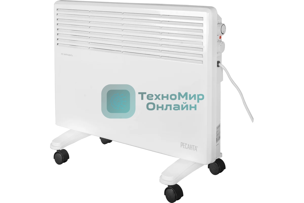 Конвектор электрический Ресанта ОК-1600 белый, 1600 Вт, 20 м2, термостат