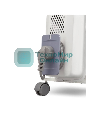 Обогреватель масляный Ballu CUBE BOH/CB-05W (5 секций), белый, 1000 Вт, 15 м2, механический термостат