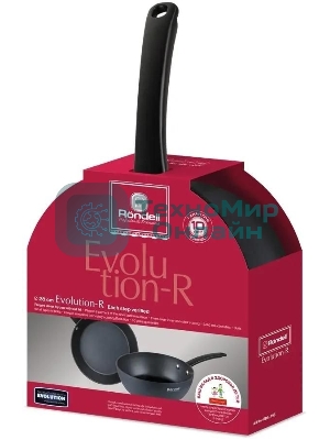 Сковорода Rondell Evolution-R RDA-798, 28 см, без крышки, графитовый