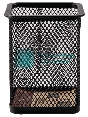 Подставка Deli E9174 для письменных принадлежностей, черный, металл, сетка