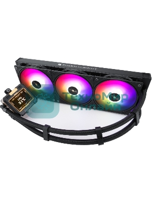 Система жидкостного охлаждения Thermalright Frozen Warframe 360 ARGB Soc-AM5/AM4/1200/1700/1851 черный 4-pin 29.8dB Al LCD Ret (F-WFRAME-360-BL-ARGB)