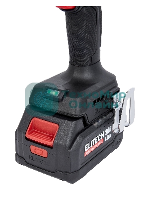 Дрель-шуруповерт Elitech CD 20SL2, 20 В, 2 Ач, 60 Нм, бесщеточный