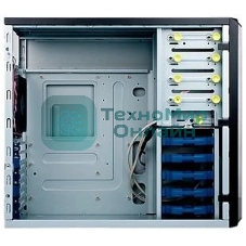 Компьютерный корпус Midi Tower InWin PE689 Black 600W IP-S600BQ3-3 USB3.0*2+A(HD)+front fan 120mm*1+rear fan 120mm*1+ 2*2SATA+1*1SATA+Intrusion Switch/ holes for SL20” RACKMOUNT