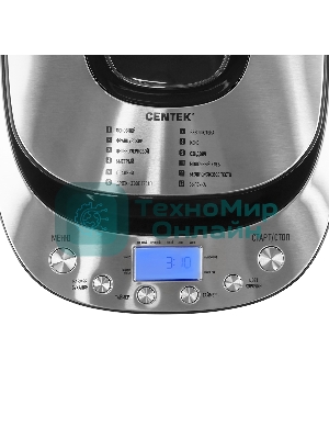 Хлебопечка Centek CT-1418 (сталь)