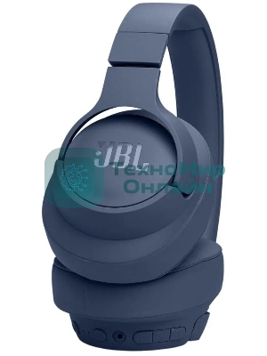 Беспроводные/проводные наушники JBL Tune 770NC синий, полноразмерные, Bluetooth + проводной, активное шумоподавление, до 70 ч