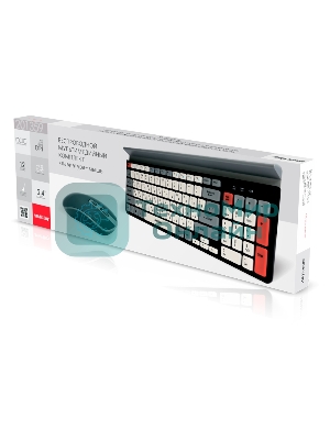 Комплект клавиатуры + мышь Smartbuy (SBC-201359AG-KW) 201359AG черно-серо-белый