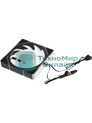 Вентилятор для корпуса Accord ACC-YF14 ARGb 140х140x25 черный 4-pin (ACC-YF14 ARGb BLACK) brown box