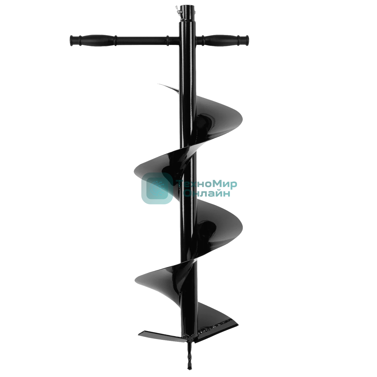 Шнек для грунта Denzel E-250, диаметр 250 мм, длина 800 мм, соединение 20 мм, несъемный нож