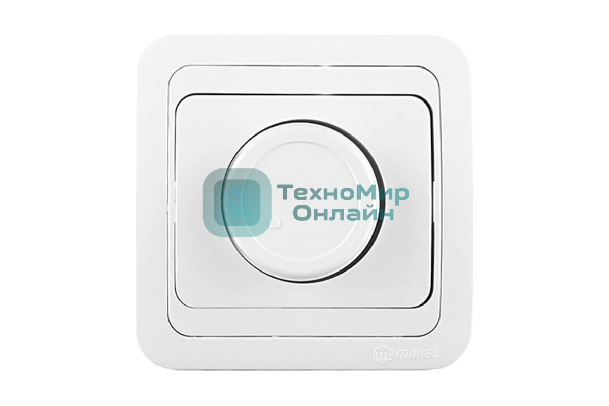 Светорегулятор Makel СП 1000 Вт Mimoza бел./бел.
