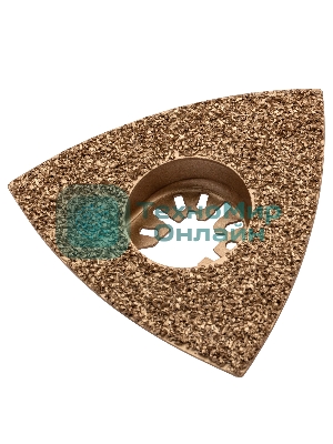 Насадка для МФИ Denzel шлифовальная дельтовидная, HM, по плитке и дереву, 78 мм