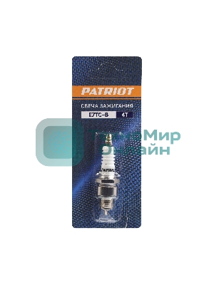 Свеча зажигания PATRIOT E7TC в блистере для 4-х тактных дв. шестигранник 21