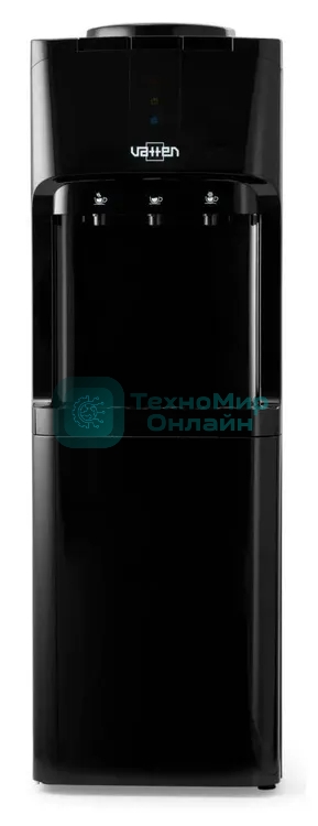 Кулер для воды Vatten V02NE, верхняя загрузка, нагрев 90 °С, охлаждение 15 °С, черный