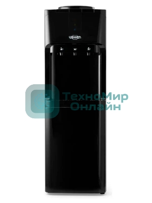 Кулер для воды Vatten V02NE, верхняя загрузка, нагрев 90 °С, охлаждение 15 °С, черный