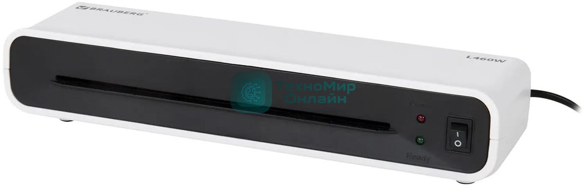 Ламинатор BRAUBERG L460W, 2 вала, A4, 125 мкм, 300 мм/мин