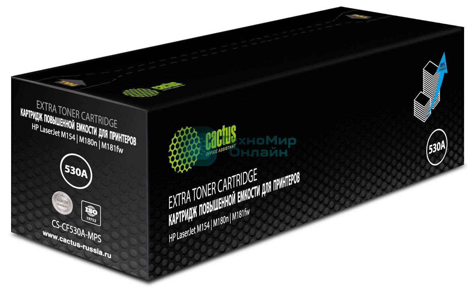 Картридж лазерный Cactus CS-CF530A-MPS черный (3300стр.) для HP LaserJet M154/M180n/M181fw