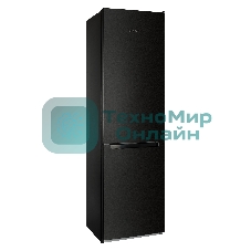 Холодильник Nordfrost NRB 154 B черный матовый двухкамерный 238/115 л морозилка снизу, капельная система