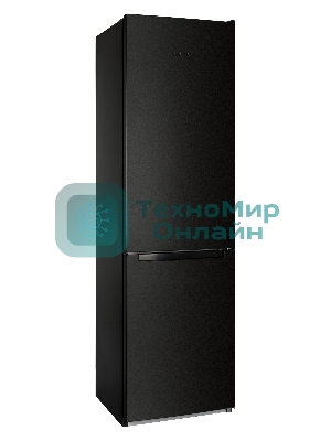 Холодильник Nordfrost NRB 154 B черный матовый двухкамерный 238/115 л морозилка снизу, капельная система