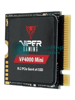 Накопитель SSD Patriot VP4000 Mini, 1Tb, PCIe 4.0 x4, M.2 2230, NVMe, R/W 5000/3500, с радиатором