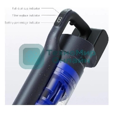 Пылесос вертикальный Roidmi Cordless vacuum cleaner with selfcleaning station X200 Jet серый, питание от аккумулятора, 145 Вт, уборка сухая, пылесборник 0.65 л