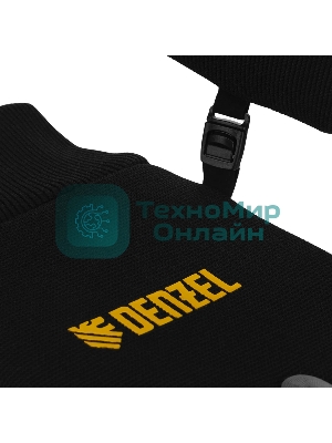 Перчатки универсальные Denzel двойные, работа с сенсорным экраном, вязаная манжета, размер 10