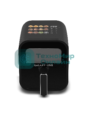 Аэрогриль Galaxy Line GL2532 черный, 1800 Вт, 4.5 л, сенсор, 11 программ