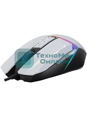 Мышь проводная A4Tech Bloody W60 Max белый, 10000 dpi, USB, кнопки - 10
