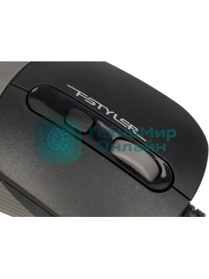 Мышь проводная A4Tech Fstyler FM10 черный/серый, 1600 dpi, USB, кнопки - 4