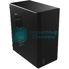 Корпус ПК без блока питания/ Case MSI PRO SHIELD M100P, Midi-Tower, 1x80мм, 2xUSB 3.2, 2xUSB 2.0, mATX, mITX Black