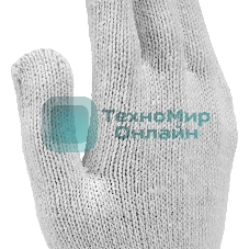 Перчатки трикотажные Сибртех х/б, 200 пар, ПВХ точка, 6 нитей, 10 класс