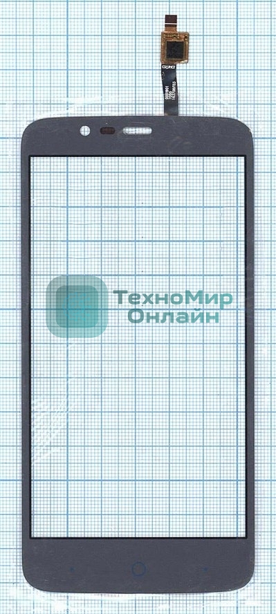 Сенсорное стекло (тачскрин) для ZTE Blade A310, серое