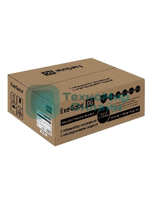 Стабилизатор напряжения настенный ExeGate Master Turbo AVS-15000 (15000ВА, вход 100-265В, цветной дисплей, выход 220В±8%, КПД 98%, 5 уровней защиты, задержка, усиленный метал.корпус, 1*Schuko+клем.колодка, RTL)