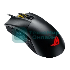 Мышь проводная ASUS ROG Gladius II Core черный, 6200 dpi, USB, кнопки - 6