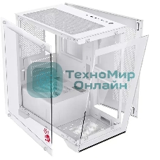 Компьютерный корпус Bloody BD-CC103 белый без БП mATX 7x120мм 1xUSB 2.0 1xUSB 3.0 audio bott PSU
