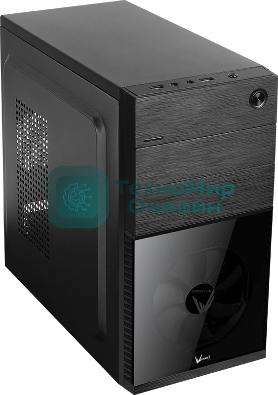 Компьютерный корпус Aerocool/Formula Cs-105, mATX, без БП, 187x361x355мм (ШxГxВ), USB 3.0 x1, USB 2.0 x1, металл 0,5мм, 120-мм вентилятор в комплекте, черный