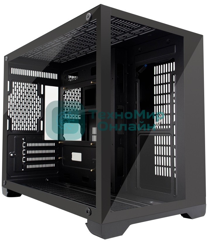 Компьютерный корпус 1STPLAYER MEGAVIEW MV6-T Black/mATX/MV6-TP-BK
