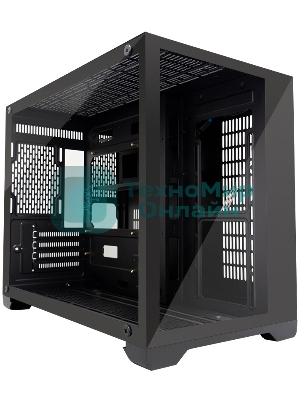 Компьютерный корпус 1STPLAYER MEGAVIEW MV6-T Black/mATX/MV6-TP-BK