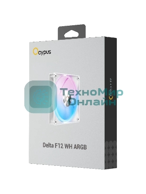Комплект вентиляторов для корпуса Ocypus Delta F12 ARGb 3 IN 1 белый 120мм 2000rpm 29db 4-pin