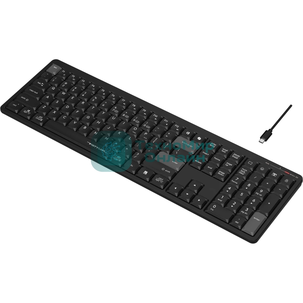 Клавиатура беспроводная A4Tech Fstyler FBX55C черный USB BT/Radio slim Multimedia (FBX55C)