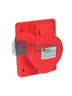 Розетка стационарная внутренняя EKF 425 PROxima 3Р+РЕ+N 32А 380В IP44