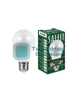 Лампа светодиодная SAFFIT SBA6020 (55014) 20Вт Е27 белый
