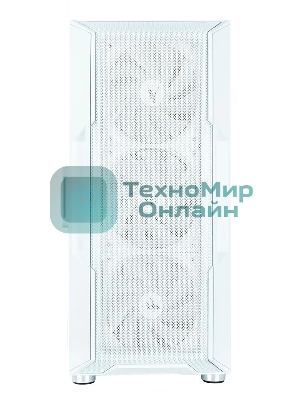 Компьютерный корпус MidiTower Zalman I3 NEO белый (ATX, front mesh, USB 2.0 x1, USB 3.0x2, 4x120мм RGb fan, без БП) (I3 NEO White)