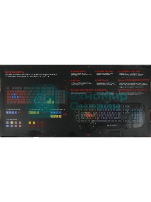 Клавиатура проводная A4Tech Bloody B310N черный USB Multimedia for gamer LED (подставка для запястий) (B310N)