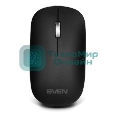 Комплект беспроводной SVEN ножничная клавиатура + мышь KB-C2550W черный (109 кл.,12Fn, 1000DPI, 2+1 кл.)