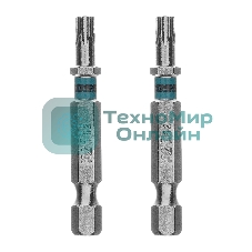 Бита Gross Torx 25х50 мм, сталь S2, шестигр., 2 шт.