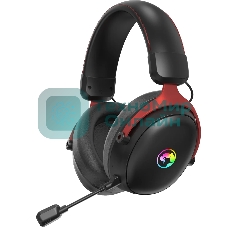 Гарнитура Marvo HG9076W Tactic X Pro чёрный, беспроводная + проводная, радиоканал, до 12 ч, подсветка, совместимость с PS5, Xbox