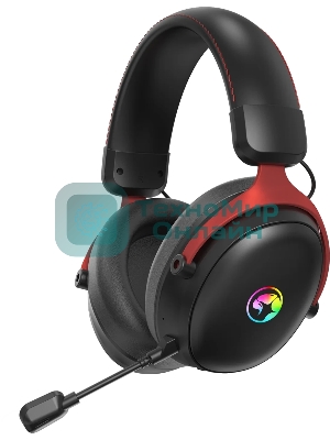 Гарнитура Marvo HG9076W Tactic X Pro чёрный, беспроводная + проводная, радиоканал, до 12 ч, подсветка, совместимость с PS5, Xbox