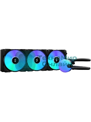 Система жидкостного охлаждения для ПК/Water Cooling System Fractal Design Lumen S36 V2 RGB (200W, 360mm, Black, ARGB/Fans: 3x120mm, 56CFM, 33.2dBA, 2000RPM/Pump height 67mm, 22dBA, 4000RPM, Rad thickness 27mm/S: 1851, 1700, 1200, 115X, 2011, 2066, AM5, AM4)