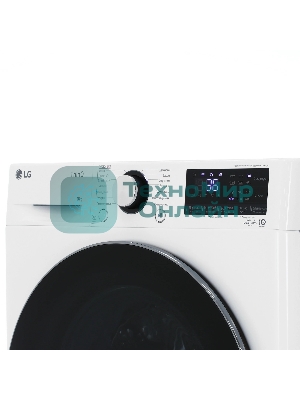 Стиральная машина LG F2V9FW9W белая, загрузка фронтальная 9 кг, 1200 об/мин, класс A