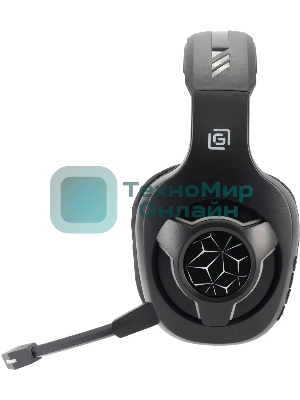 Гарнитура беспроводная/проводная с микрофоном Оклик HS-L575G черный накладные BT оголовье (1895253)